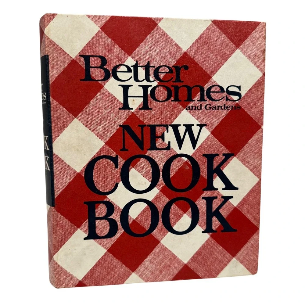 Vintage Better Homes and Gardens New Cook Book Red Gingham Plaid Binder 1960s